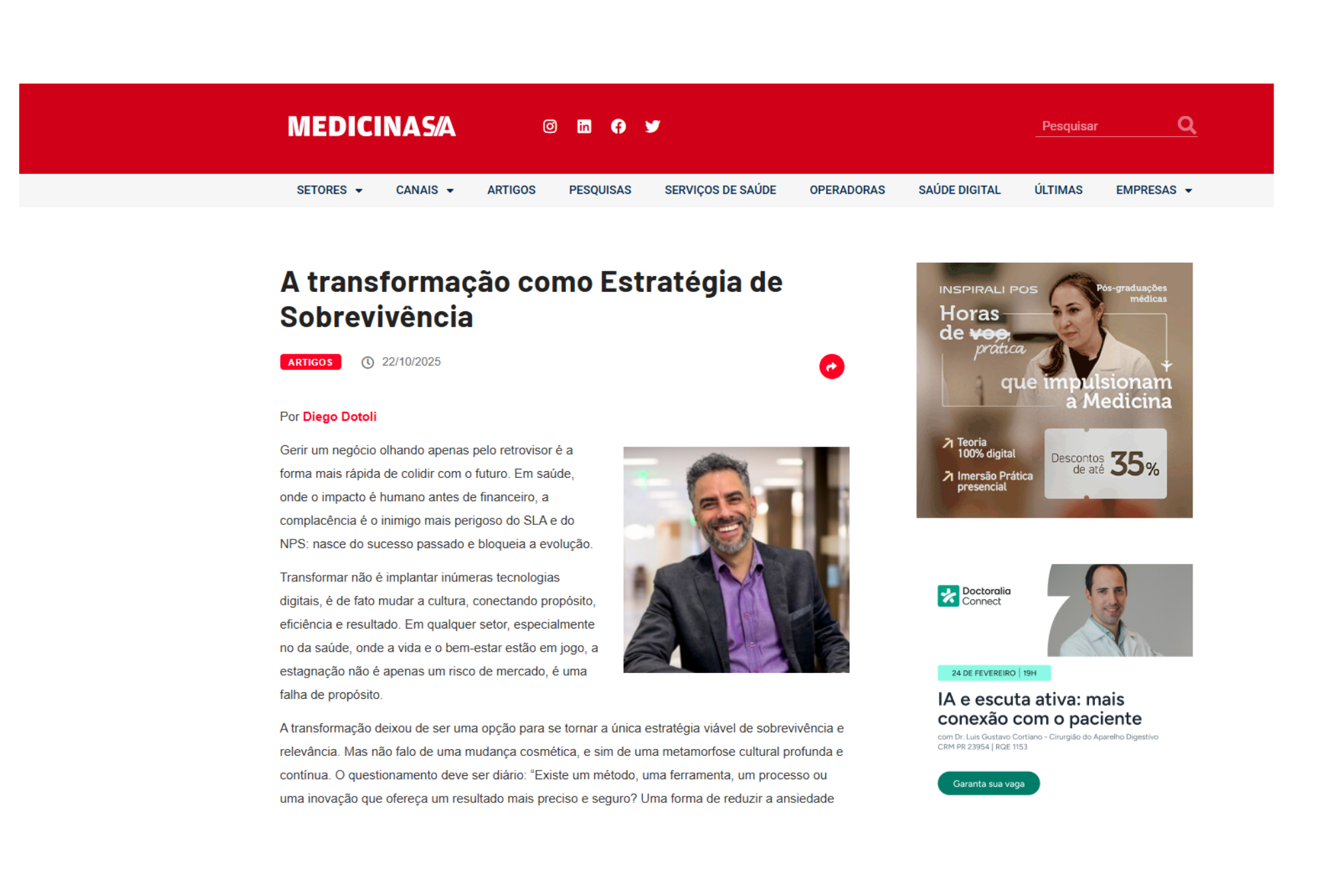 Publicação de cliente na imprensa 2